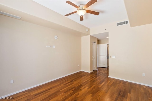 8255 Las Vegas Blvd Unit 117, Las Vegas, NV 89123 - empty room featuring wood finished floors, baseboards, and ceiling fan
