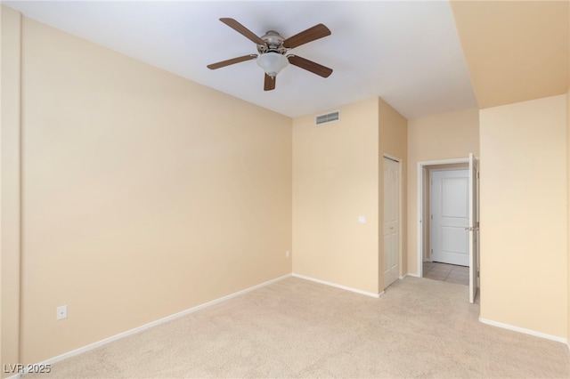 8255 Las Vegas Blvd Unit 117, Las Vegas, NV 89123 - empty room with baseboards, light colored carpet, and a ceiling fan