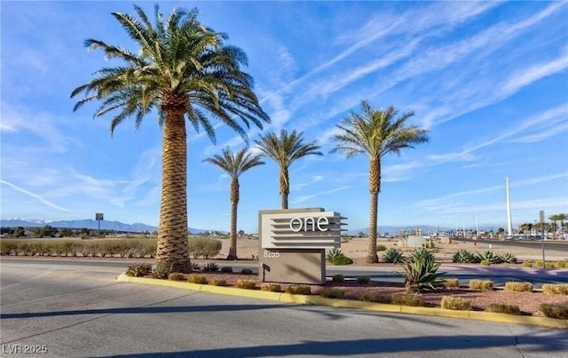 8255 Las Vegas Blvd Unit 117, Las Vegas, NV 89123 - community sign featuring a mountain view