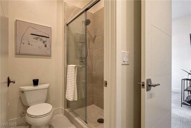 10228 Shell Star Ave, Las Vegas, NV 89135 - full bath with toilet, a shower stall, and baseboards
