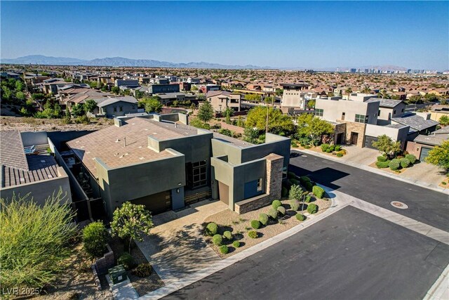 10228 Shell Star Ave, Las Vegas, NV 89135 - aerial perspective of suburban area with mountains