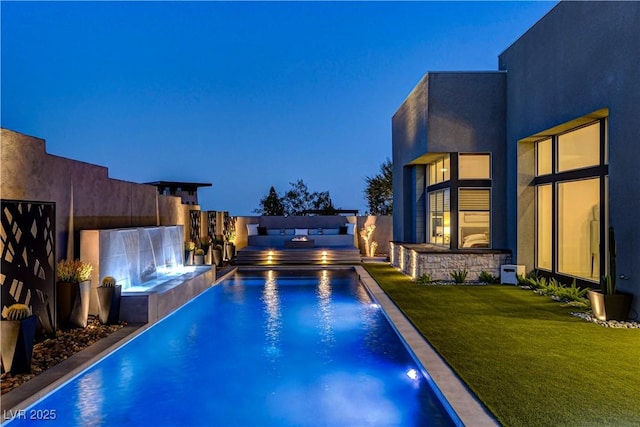 10228 Shell Star Ave, Las Vegas, NV 89135 - view of pool featuring a yard