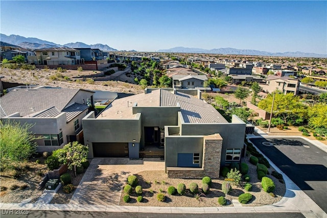 10228 Shell Star Ave, Las Vegas, NV 89135 - aerial perspective of suburban area with mountains