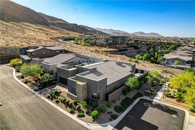 10228 Shell Star Ave, Las Vegas, NV 89135 - aerial view of residential area with a mountain backdrop