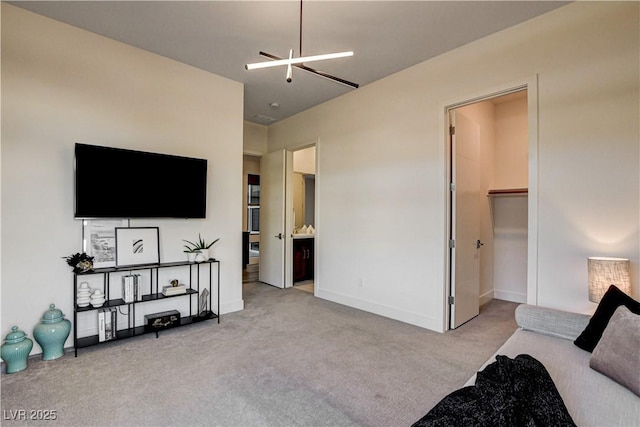 10228 Shell Star Ave, Las Vegas, NV 89135 - carpeted living room with baseboards