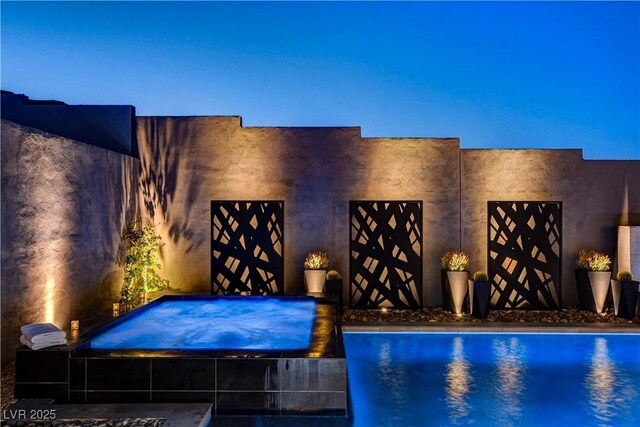 10228 Shell Star Ave, Las Vegas, NV 89135 - view of pool featuring an outdoor hot tub