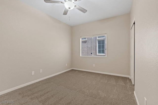 1008 New Creek Ave, Henderson, NV 89015 - carpeted empty room featuring ceiling fan and baseboards