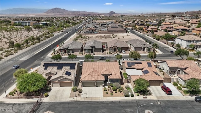 1008 New Creek Ave, Henderson, NV 89015 - aerial perspective of suburban area featuring a mountainous background