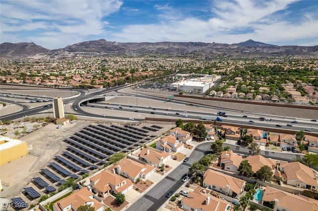 6 Sandwedge Dr, Henderson, NV 89074 - aerial perspective of suburban area with a mountain backdrop