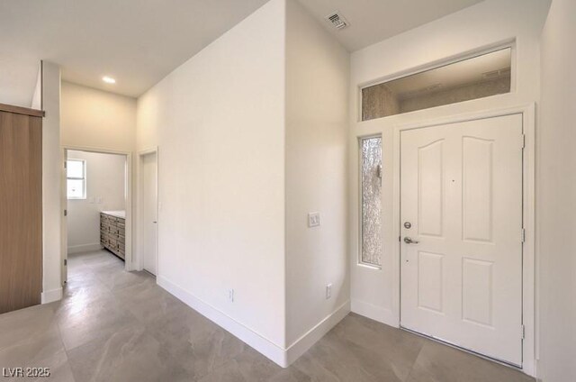 10421 Linfield Pl, Las Vegas, NV 89134 - entrance foyer with baseboards and recessed lighting