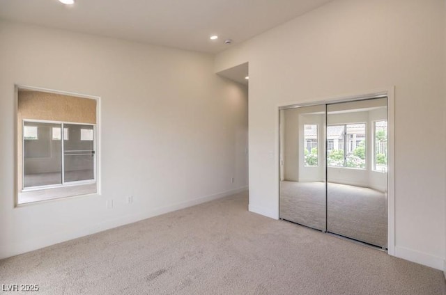 10421 Linfield Pl, Las Vegas, NV 89134 - unfurnished bedroom with carpet flooring, recessed lighting, baseboards, and a closet
