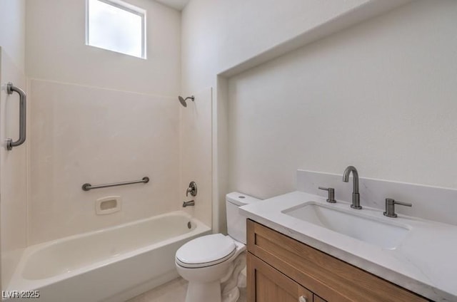 10421 Linfield Pl, Las Vegas, NV 89134 - bathroom with toilet, tub / shower combination, and vanity