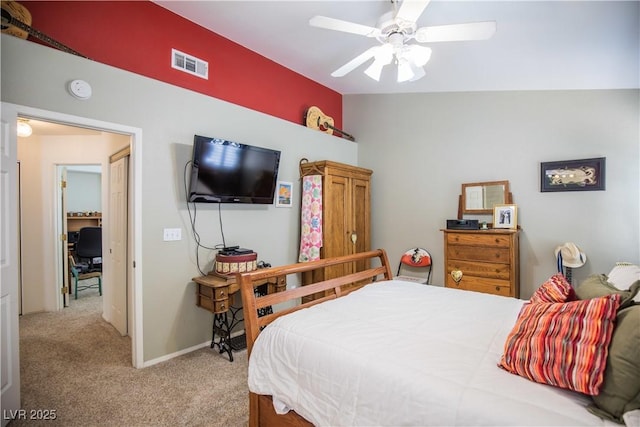 8437 Cinnamon Hill Ave, Las Vegas, NV 89129 - bedroom with carpet and a ceiling fan