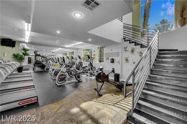 7155 S Durango Dr Unit 309, Las Vegas, NV 89113 - workout area with recessed lighting