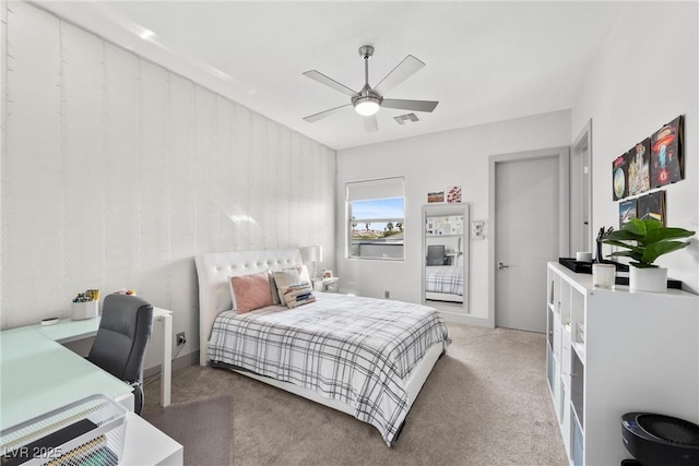 4050 N Tomsik St, Las Vegas, NV 89129 - carpeted bedroom featuring a ceiling fan