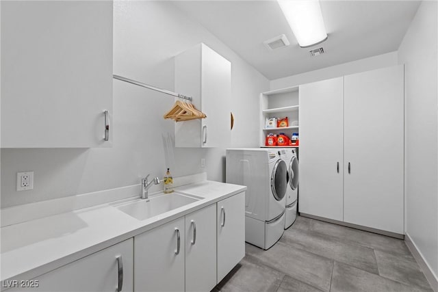 4050 N Tomsik St, Las Vegas, NV 89129 - washroom featuring washer and clothes dryer and cabinet space