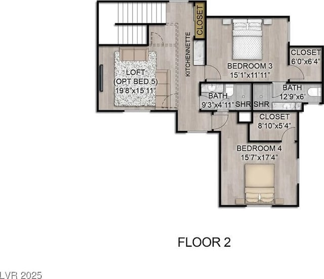4050 N Tomsik St, Las Vegas, NV 89129 - room layout