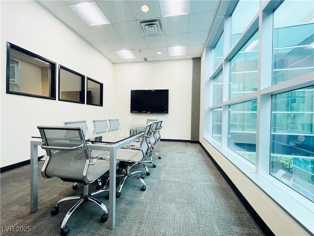 62 E Serene Ave Unit 115, Las Vegas, NV 89123 - carpeted office with baseboards and a drop ceiling