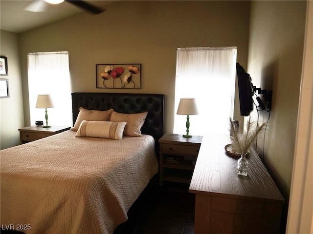 9705 Templemore Ave Unit 102, Las Vegas, NV 89129 - bedroom featuring vaulted ceiling
