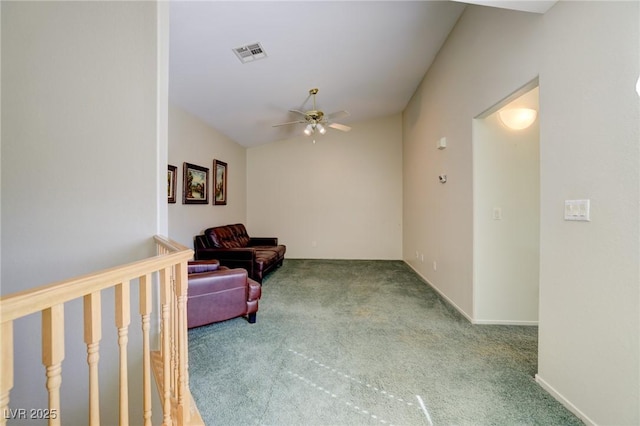 602 Painted Cloud Pl, Las Vegas, NV 89144 - sitting room with carpet flooring and a ceiling fan