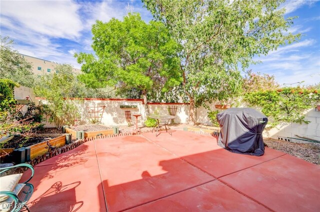 602 Painted Cloud Pl, Las Vegas, NV 89144 - fenced backyard with a patio