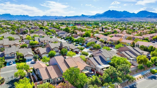 602 Painted Cloud Pl, Las Vegas, NV 89144 - aerial view of residential area with mountains