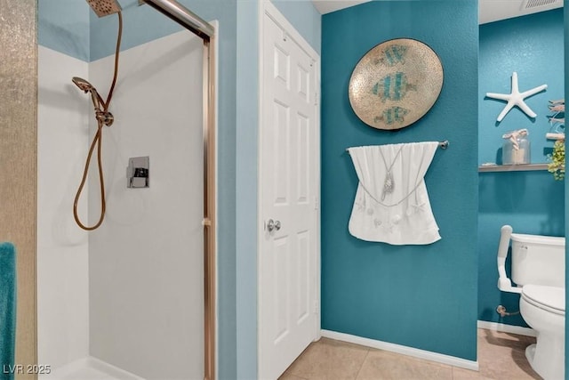 759 Star Apple Ln, Las Vegas, NV 89178 - full bath with a stall shower, toilet, tile patterned floors, and baseboards