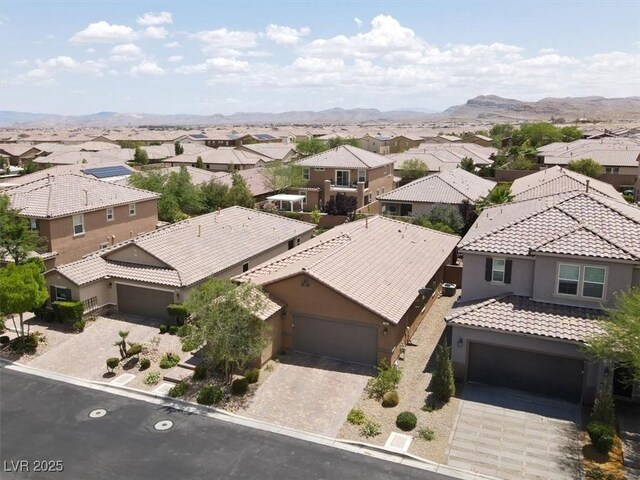 759 Star Apple Ln, Las Vegas, NV 89178 - aerial perspective of suburban area with a mountain backdrop