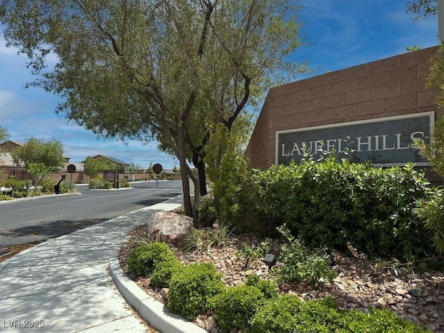759 Star Apple Ln, Las Vegas, NV 89178 - community sign with a gate