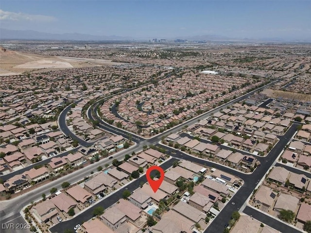 759 Star Apple Ln, Las Vegas, NV 89178 - aerial view of property's location with nearby suburban area and mountains