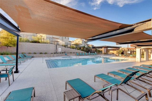 4 Lomita Heights Dr, Las Vegas, NV 89138 - community pool featuring a patio
