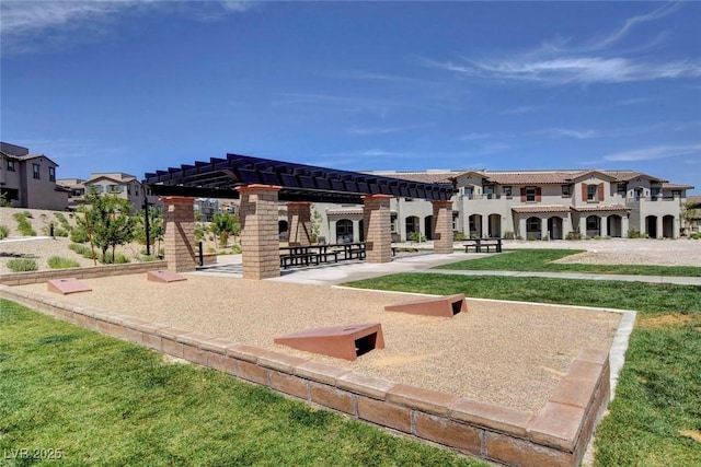 4 Lomita Heights Dr, Las Vegas, NV 89138 - view of home's community with a pergola