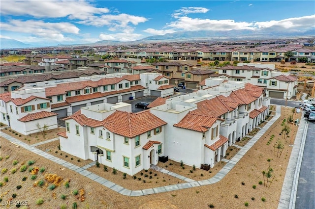 4 Lomita Heights Dr, Las Vegas, NV 89138 - aerial view of residential area featuring a mountainous background