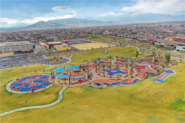 4 Lomita Heights Dr, Las Vegas, NV 89138 - aerial perspective of suburban area with mountains
