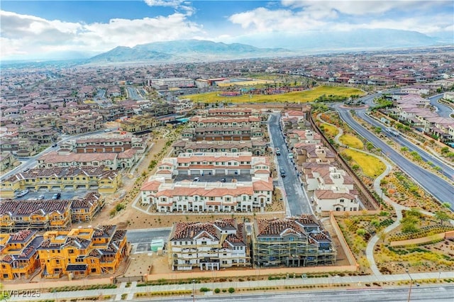 4 Lomita Heights Dr, Las Vegas, NV 89138 - aerial perspective of suburban area featuring a mountain backdrop