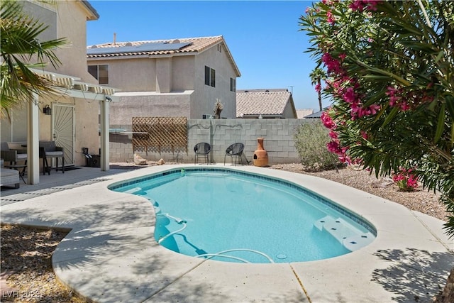 1906 Desert Sage Ave, North Las Vegas, NV 89031 - view of pool featuring a pergola and a patio