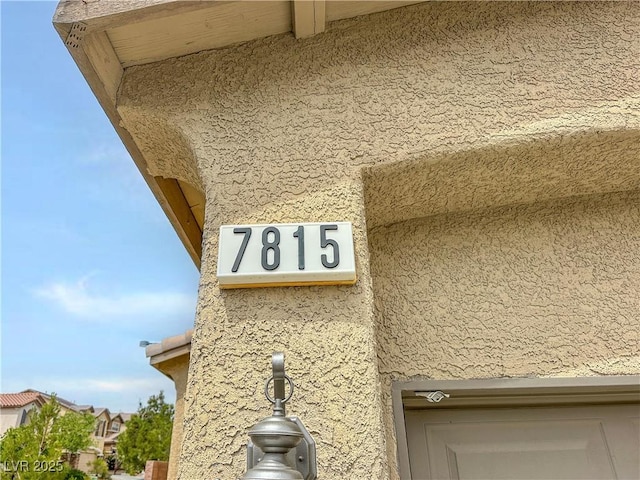 7815 Shingle Beach St, Las Vegas, NV 89166 - exterior view of stucco siding