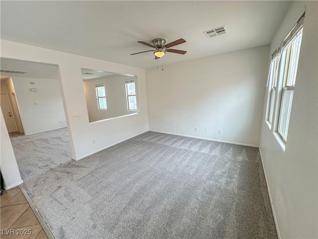 7815 Shingle Beach St, Las Vegas, NV 89166 - empty room with ceiling fan, light colored carpet, and baseboards