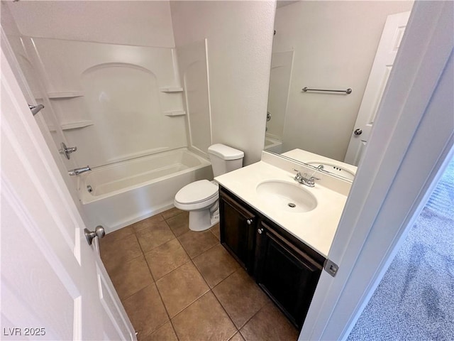 7815 Shingle Beach St, Las Vegas, NV 89166 - full bathroom featuring tile patterned floors, vanity, toilet, and shower / bath combination