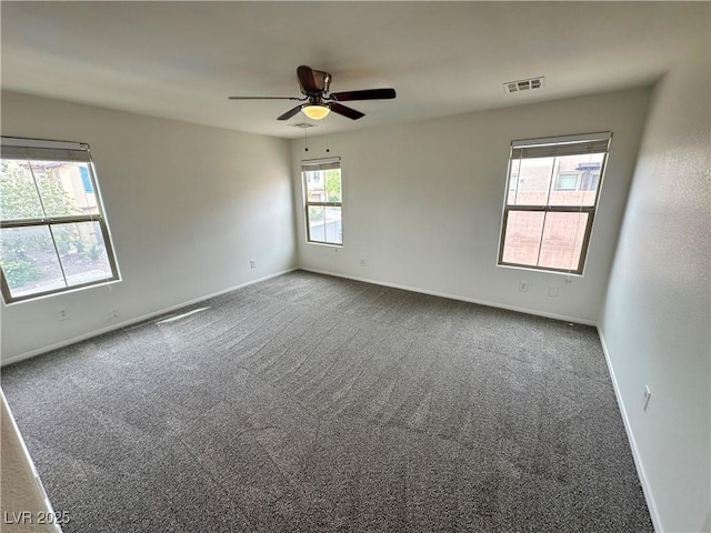 7815 Shingle Beach St, Las Vegas, NV 89166 - empty room with baseboards, carpet, and ceiling fan
