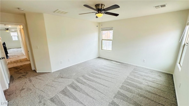 7815 Shingle Beach St, Las Vegas, NV 89166 - empty room with ceiling fan, carpet floors, baseboards, and a smoke detector