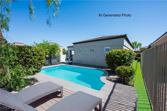 10532 Redwood Ash Ave, Las Vegas, NV 89144 - view of swimming pool with a fenced backyard