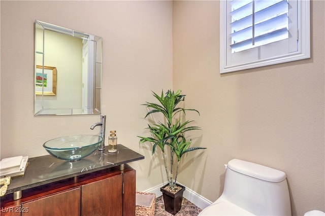 5162 Estasi St, Las Vegas, NV 89135 - half bath featuring toilet, vanity, and baseboards