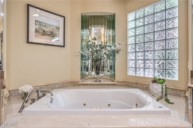 5162 Estasi St, Las Vegas, NV 89135 - bathroom featuring plenty of natural light and a tub with jets