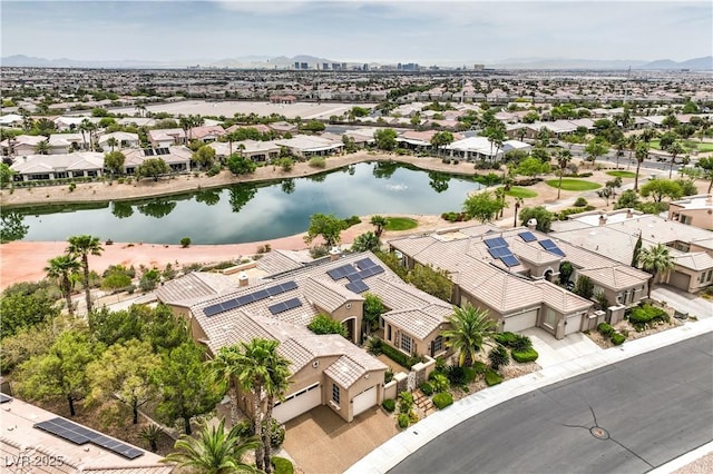 5162 Estasi St, Las Vegas, NV 89135 - aerial view of residential area with a water and mountain view