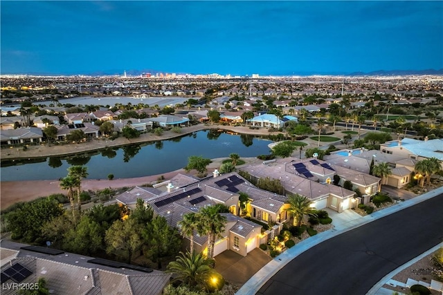 5162 Estasi St, Las Vegas, NV 89135 - aerial view of residential area with a nearby body of water