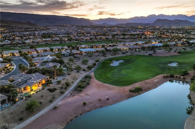 5162 Estasi St, Las Vegas, NV 89135 - aerial view of property's location with nearby suburban area, a water and mountain view, and a local golf course