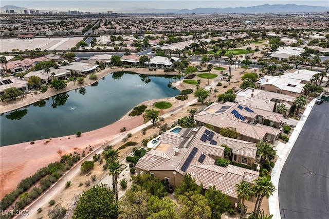 5162 Estasi St, Las Vegas, NV 89135 - aerial view of property and surrounding area featuring nearby suburban area and a water and mountain view