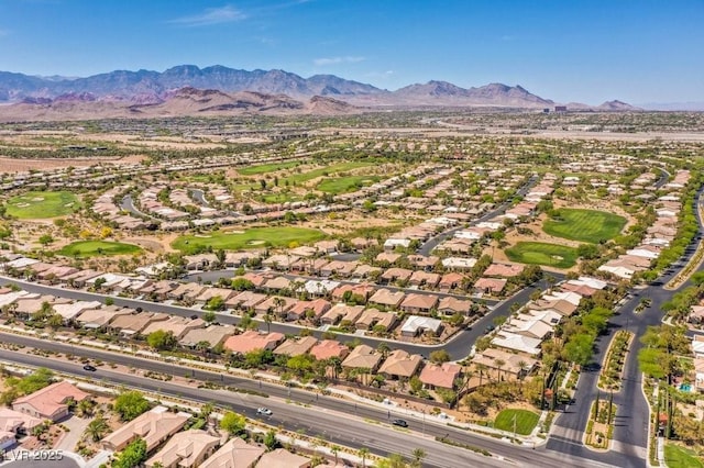 5162 Estasi St, Las Vegas, NV 89135 - aerial view of residential area with a mountainous background and a golf course