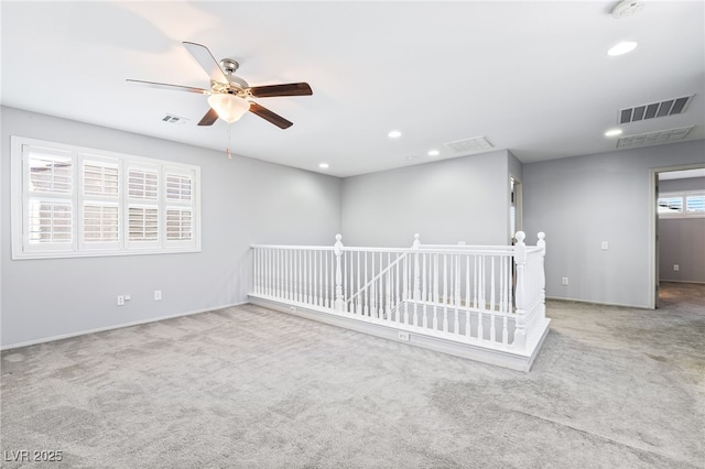 2482 Denholme St, Henderson, NV 89044 - carpeted empty room with ceiling fan, recessed lighting, and baseboards